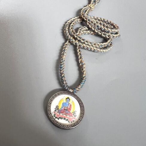 MollyBoxStudio التبت البوذية التبتية البوذية قلادة بوذا قلادة الكتاب تميمة Vajra قلادة هدية فكرة للوالدين in Kuwait