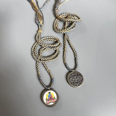 MollyBoxStudio التبت البوذية التبتية البوذية قلادة بوذا قلادة الكتاب تميمة Vajra قلادة هدية فكرة للوالدين in Kuwait