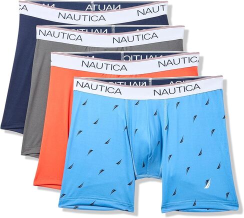Nautica mens 4 Pack Stretch Micro Boxer Briefs in Saudi Arabia