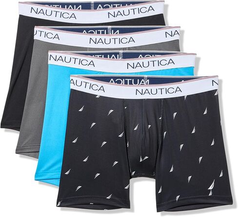 Nautica mens 4 Pack Stretch Micro Boxer Briefs in Saudi Arabia