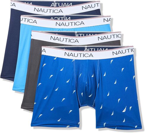 Nautica mens 4 Pack Stretch Micro Boxer Briefs in Saudi Arabia