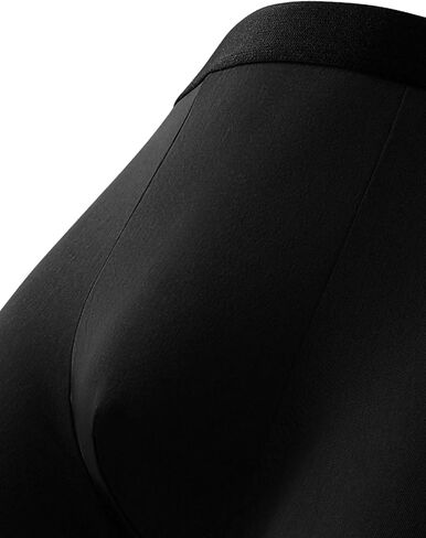 5 Pack Men's Boxer Briefs Classic Solid Color Underwear Comfortable and Stretchable Black Essential Pack for Everyday Wear in Saudi Arabia