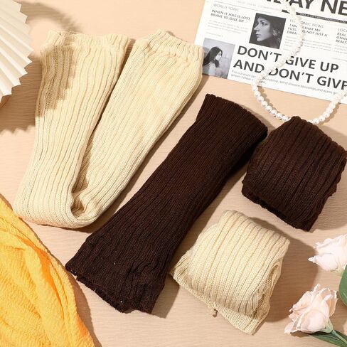 Fleece Over Knee Leg Warmer for Women Extra Long Leg Warmers Knit Thick Boot Cuffs Socks for Winter in Saudi Arabia