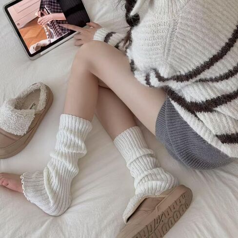 2 Pairs Leg Warmers for Women, 80s 90s Fashion Knit Leg Warmer Socks for Party Dance Sports in Saudi Arabia