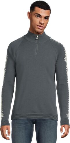 Dale of Norway Geilo Men’s Sweater - Sweaters for Men - 100% Skin Soft Merino Wool Pullover - Quarter Zip Wool Sweater in Saudi Arabia