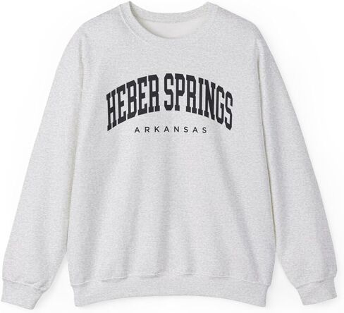 Heber Springs Arkansas Adult Unisex Crewneck Sweatshirt in Saudi Arabia