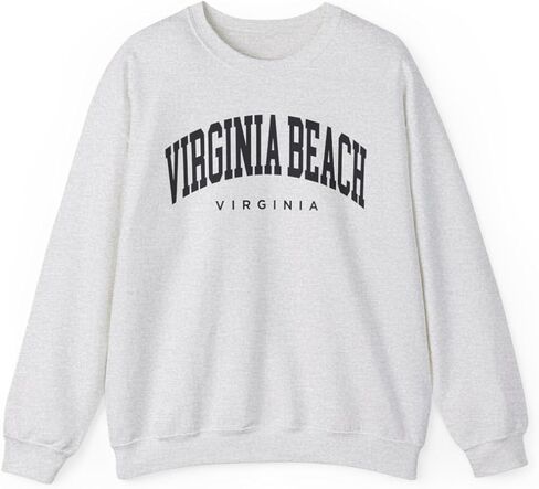 Virginia Beach Virginia Adult Unisex Crewneck Sweatshirt in Saudi Arabia