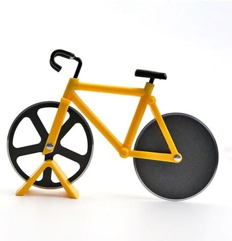 Collector's Edition Plastic Bicycle Decor - Detailed Miniature for Collectors and Fun Pizza Night Addition Orange in Saudi Arabia