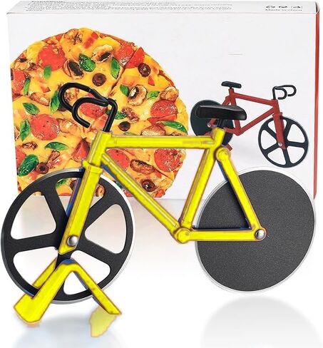 Collector's Edition Plastic Bicycle Decor - Detailed Miniature for Collectors and Fun Pizza Night Addition Orange in Saudi Arabia