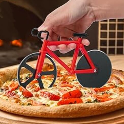 Collector's Edition Plastic Bicycle Decor - Detailed Miniature for Collectors and Fun Pizza Night Addition Orange in Saudi Arabia