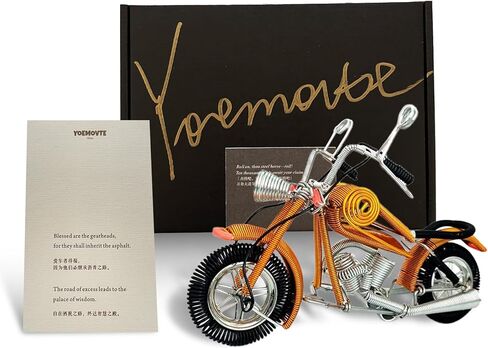 Gift for Dad,Thanksgiving Christmas Birthday Father’s Day Dad Gifts from Daughter Son,Handwoven Aluminum Wire Motorcycle,Custom Woven Motorcycle Model (Artisan Crafted Not Mass-Produced) in Saudi Arabia
