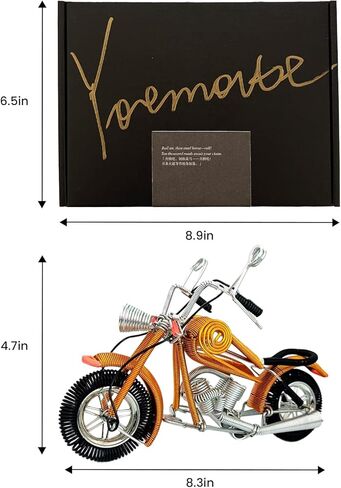 Gift for Dad,Thanksgiving Christmas Birthday Father’s Day Dad Gifts from Daughter Son,Handwoven Aluminum Wire Motorcycle,Custom Woven Motorcycle Model (Artisan Crafted Not Mass-Produced) in Saudi Arabia