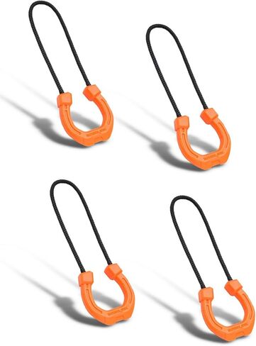 TACTICAL_GEEK G12 Zipper Pulls, 10 Pieces Zipper Puller Head Accessories, Strong Nylon Cord, Zipper Pulls Replacement for Backpack, Jacket, Purse, Handbag, Sweatshirt in Saudi Arabia