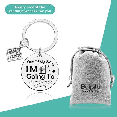 Baipilu Bingo Gifts for Women Men Funny Bingo Gifts for Men Keychain Bingo Gifts Bingo Lovers Gift Bingo Game Gifts Keychain Bingo Player Gift Bingo Christmas Birthday Graduation Gifts Keychain in Saudi Arabia