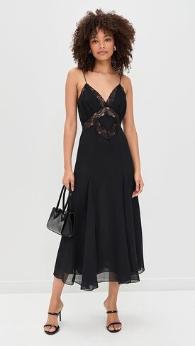HARMONY MIDI DRESS - OBSIDIAN in Saudi Arabia