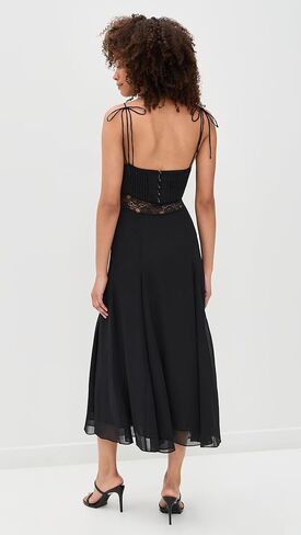 HARMONY MIDI DRESS - OBSIDIAN in Saudi Arabia