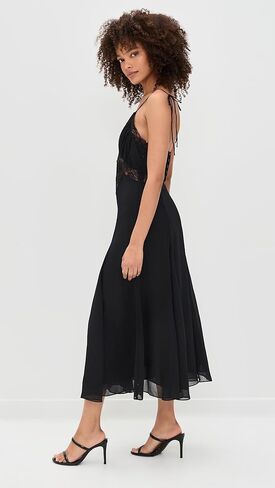 HARMONY MIDI DRESS - OBSIDIAN in Saudi Arabia