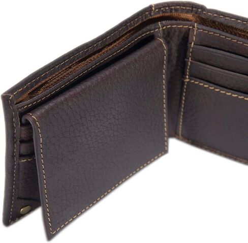 Carhartt Men’s Pebble Leather Full Grain Leather Wallets, Durable Design, Multiple Card Slots, Gifts for Men in Saudi Arabia