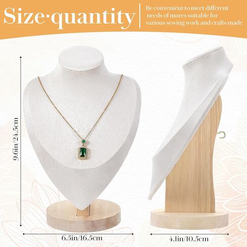 MAQUITA 3 Pcs Necklace Display Stands, Jewelry Bust Display Stands, 3d Necklace Bust Stand for Selling Mannequin Home Trade Organizer Shows Photography (Beige) in Saudi Arabia