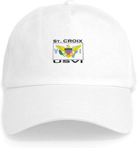 CafePress St. Croix, USVI Flag Cap Adjustable Baseball Cap in Saudi Arabia