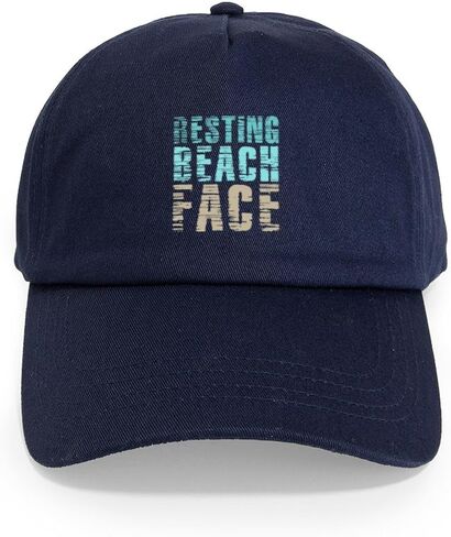 CafePress Resting Beach Face Color Cap Adjustable Baseball Cap in Saudi Arabia