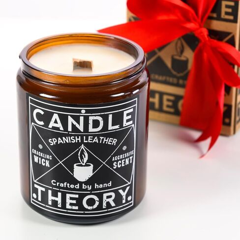 Candle Theory Warm Tobacco Scented Candle for Men 7.6 Ounce, Crackling Candle Men, Mens Candle for Bedroom, Scented Man Candle for Home, Men's Candles for Home, Man Candle, Men Scented Candles in Saudi Arabia