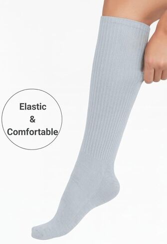 Performance Crew Socks for Men – Soft, Breathable Cotton Socks for Athletics, Training, Outdoor Sports & Daily Wear in Saudi Arabia