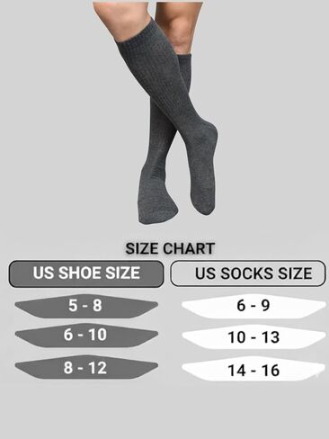 Performance Crew Socks for Men – Soft, Breathable Cotton Socks for Athletics, Training, Outdoor Sports & Daily Wear in Saudi Arabia