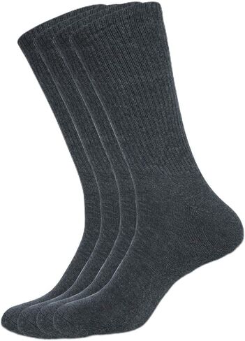 Performance Crew Socks for Men – Soft, Breathable Cotton Socks for Athletics, Training, Outdoor Sports & Daily Wear in Saudi Arabia