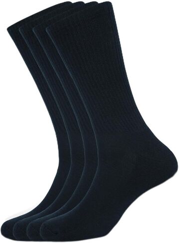 Performance Crew Socks for Men – Soft, Breathable Cotton Socks for Athletics, Training, Outdoor Sports & Daily Wear in Saudi Arabia