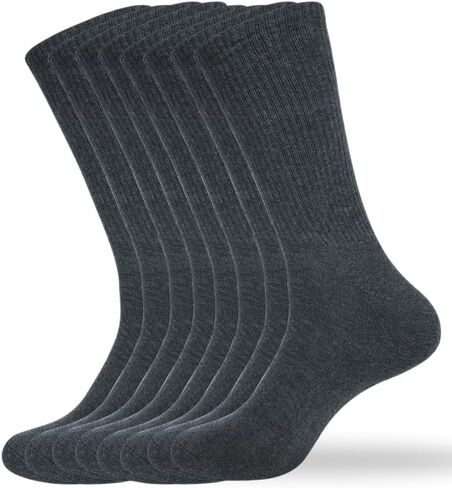 Performance Crew Socks for Men – Soft, Breathable Cotton Socks for Athletics, Training, Outdoor Sports & Daily Wear in Saudi Arabia