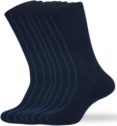 Performance Crew Socks for Men – Soft, Breathable Cotton Socks for Athletics, Training, Outdoor Sports & Daily Wear in Saudi Arabia