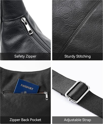 WLLWOO جلد نباتي مترهل المتشرد حقيبة المرأة عادية لينة حقيبة يد خمر Crossbody قابل للتعديل الكتف محفظة العمل اليومي in Kuwait