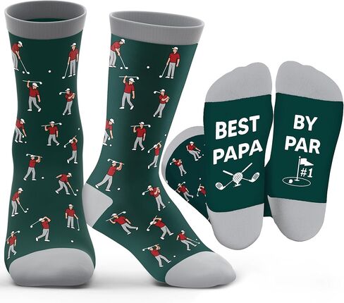 Zagkoo Golf Socks for Men - هدية ممتعة لعشاق الجولف ، الأولاد المراهقين ، المدربين ، أبي ، زوج - عيد ميلاد ، عيد الميلاد ، هدايا عيد الحب in Kuwait