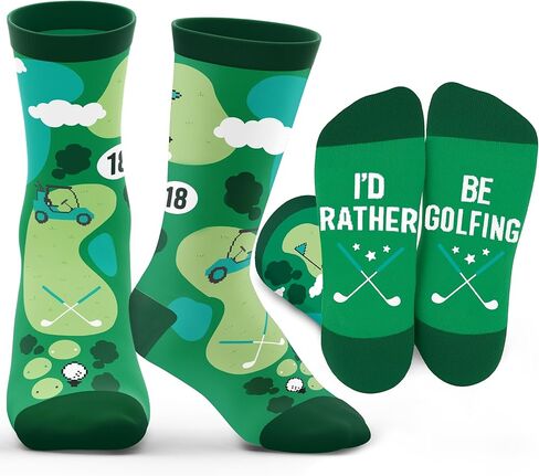 ZAGKOO Golf Socks for Men - Fun Gift for Golf Lovers, Teen Boys, Coaches, Dad, Husband - Birthday, Christmas, Valentine Gifts in Kuwait