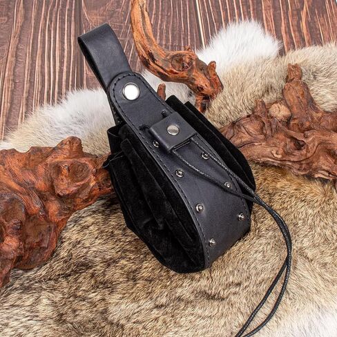 SUMGOGO Shoulder Armor Vials Witch Belt Pouch Waist Bag Retro Bracer Medieval Knight Robot Renaissance Cosplay Viking Costume in Saudi Arabia