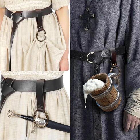 SUMGOGO Shoulder Armor Vials Witch Belt Pouch Waist Bag Retro Bracer Medieval Knight Robot Renaissance Cosplay Viking Costume in Saudi Arabia