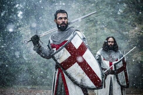 Medieval Knight Fall Authentic Templar Shield Battle Warrior Templar Shield 28" Knight Battlefield Shield, Antique Finish by ANTIQUE MAKERS in Saudi Arabia
