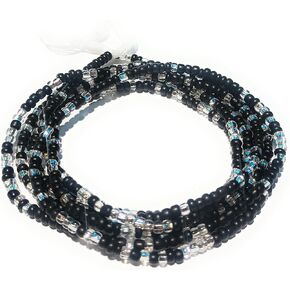 Multicolor Clear Variety Waist Beads, 44-Inch Tie-On Strand in Kuwait