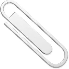 925 Sterling Silver Paperclip Link Book Mark Money Clip for Men in Saudi Arabia