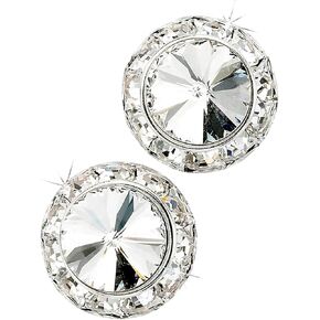 Glamour Goddess Rhinestone Rivoli Dance Clip-On Earrings in Saudi Arabia