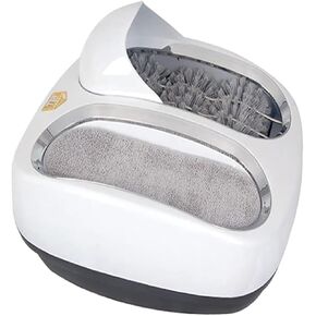 80W Sole Cleaning Machine, Automatic Induction Shoe Polisher, Electric Shoe Polisher for Hotel Entrance Hall Sales Center (White ) in Saudi Arabia