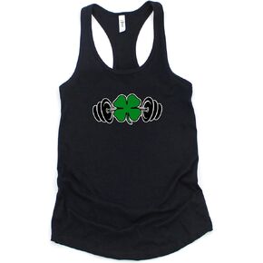I Love Lifting Clover Barbell St. Patricks Day Workout Tank for Women in Kuwait