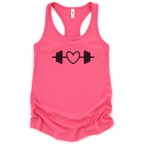 Valentines Day Workout Tank Top for Women, Hot Pink in Kuwait