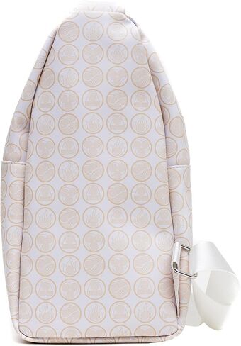 Nickelodeon Vegan Leather Crossbody Sling Bag, Avatar Last Airbender Chibi Group Pose on Appa, White, 7" x 14" in Saudi Arabia