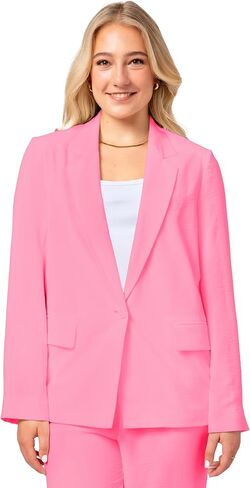 YORK & LANE Womens Packable Travel Blazer, Comfortable and Wash Friendly, Wrinkle Resistant in Saudi Arabia