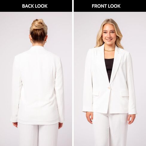 YORK & LANE Womens Packable Travel Blazer, Comfortable and Wash Friendly, Wrinkle Resistant in Saudi Arabia
