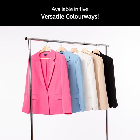 YORK & LANE Womens Packable Travel Blazer, Comfortable and Wash Friendly, Wrinkle Resistant in Saudi Arabia