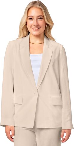 YORK & LANE Womens Packable Travel Blazer, Comfortable and Wash Friendly, Wrinkle Resistant in Saudi Arabia