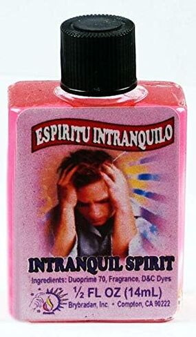 1 Piece BRYBRADAN INTRANQUIL Spirit Spiritual Oil ESPIRITU INTRANQUILO ACEITE ESPIRITUAL 1/2 FL OZ 14.7ML in Saudi Arabia